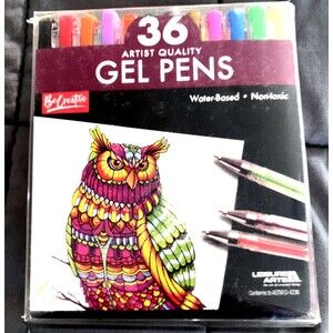 Leisure Arts Artist Quality 36ct  Gel Pens Set